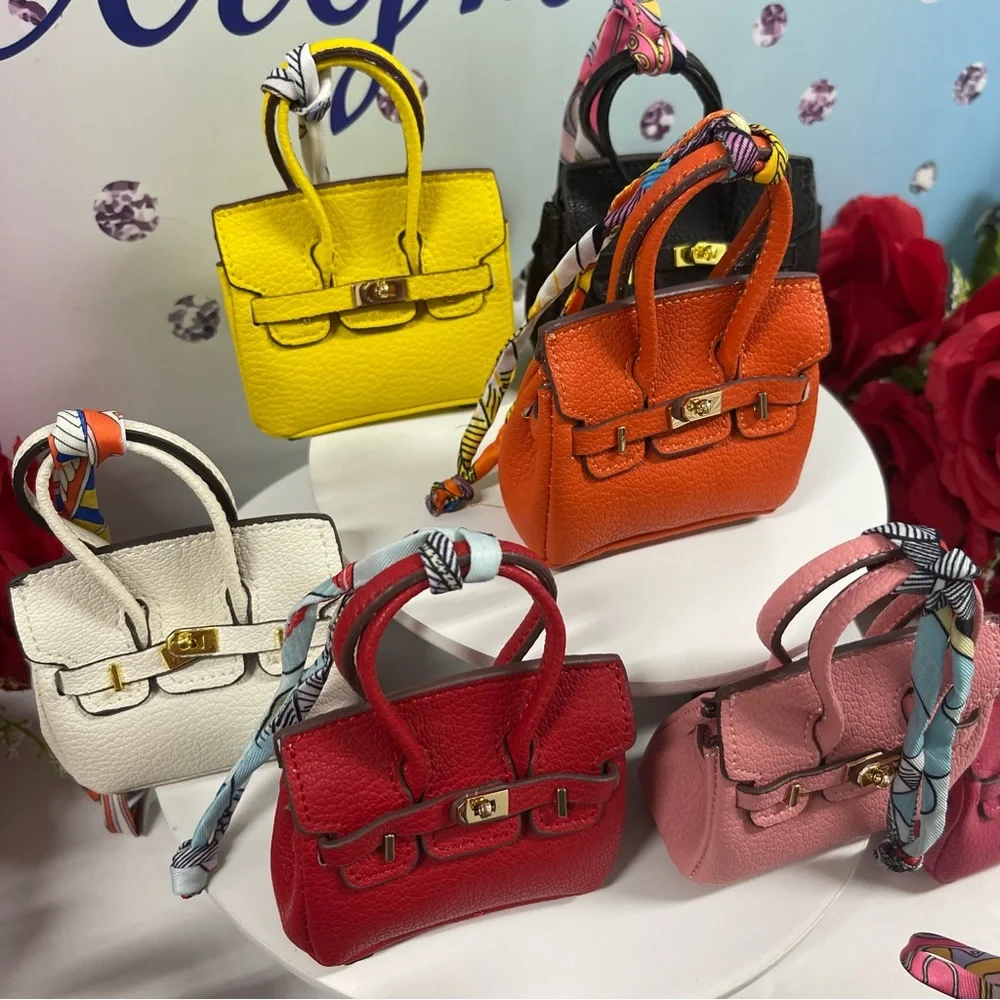 🔥4 LEFT! LEATHER MINI BAG CHARMS